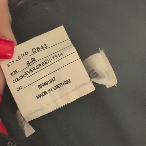 NWT Alfred Sung Sara Gown Strapless Boas Cuff Bodice Satin Dress Evergreen 8 - Picture 7 of 15